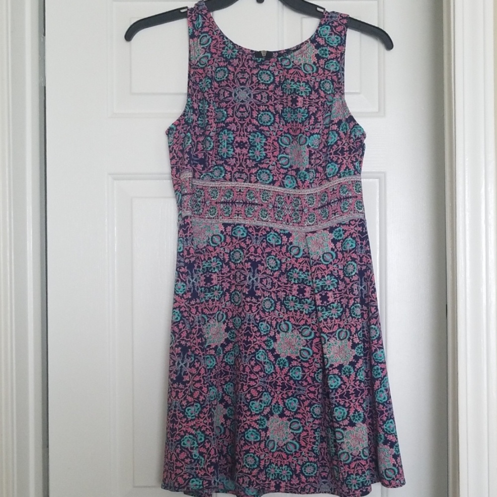 Paisley print cocktail dress